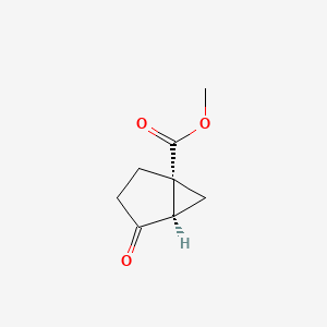 molecular formula C8H10O3 B3019113 Methyl (1R,5R)-4-oxobicyclo[3.1.0]hexane-1-carboxylate CAS No. 2138103-23-6