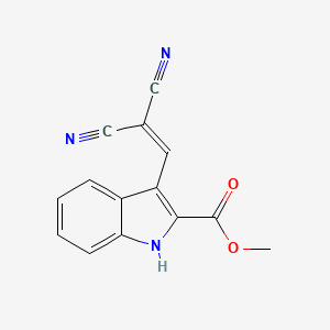 molecular formula C14H9N3O2 B3019127 methyl 3-(2,2-dicyanovinyl)-1H-indole-2-carboxylate CAS No. 860611-63-8
