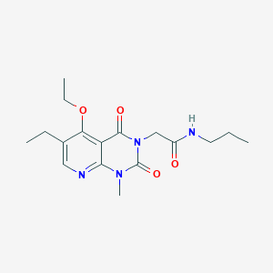 2-(5-ethoxy-6-ethyl-1-methyl-2,4-dioxo-1,2-dihydropyrido[2,3-d]pyrimidin-3(4H)-yl)-N-propylacetamide