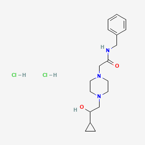 N-benzyl-2-(4-(2-cyclopropyl-2-hydroxyethyl)piperazin-1-yl)acetamide dihydrochloride