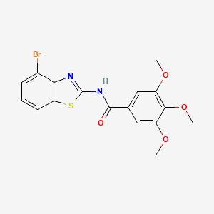 molecular formula C17H15BrN2O4S B3019144 N-(4-bromobenzo[d]thiazol-2-yl)-3,4,5-trimethoxybenzamide CAS No. 892855-43-5
