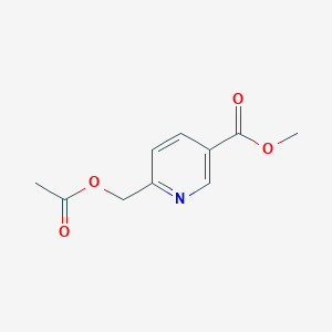 molecular formula C10H11NO4 B3019151 6-(乙酰氧基甲基)烟酸甲酯 CAS No. 63362-34-5