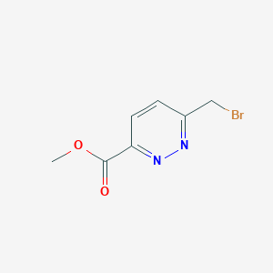 molecular formula C7H7BrN2O2 B3019193 Methyl 6-(bromomethyl)pyridazine-3-carboxylate CAS No. 1688685-38-2