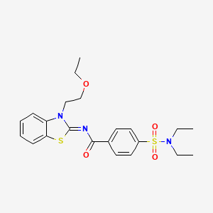 (Z)-4-(N,N-diethylsulfamoyl)-N-(3-(2-ethoxyethyl)benzo[d]thiazol-2(3H)-ylidene)benzamide