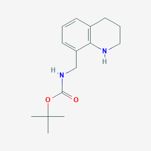molecular formula C15H22N2O2 B3019218 tert-butyl N-[(1,2,3,4-tetrahydroquinolin-8-yl)methyl]carbamate CAS No. 1536115-05-5