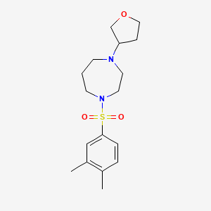 1-((3,4-Dimethylphenyl)sulfonyl)-4-(tetrahydrofuran-3-yl)-1,4-diazepane