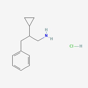 2-Cyclopropyl-3-phenylpropan-1-amine hydrochloride