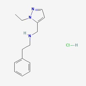 N-[(1-Ethyl-1H-pyrazol-5-yl)methyl]-N-(2-phenylethyl)amine hydrochloride