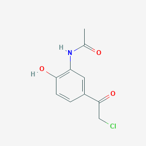 molecular formula C10H10ClNO3 B3019302 N-[5-(2-chloroacetyl)-2-hydroxyphenyl]acetamide CAS No. 145736-72-7