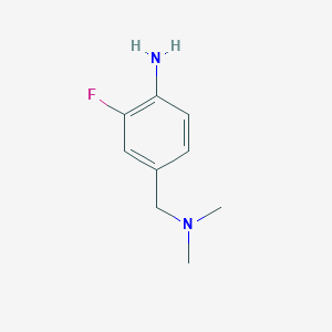 B3019308 4-[(Dimethylamino)methyl]-2-fluoroaniline CAS No. 1344353-43-0