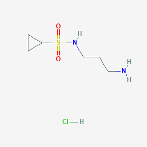N-(3-Aminopropyl)cyclopropanesulfonamide;hydrochloride