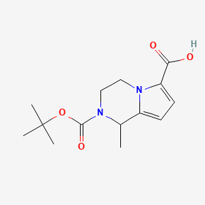 2-(tert-Butoxycarbonyl)-1-methyl-1,2,3,4-tetrahydropyrrolo[1,2-a]pyrazine-6-carboxylic acid