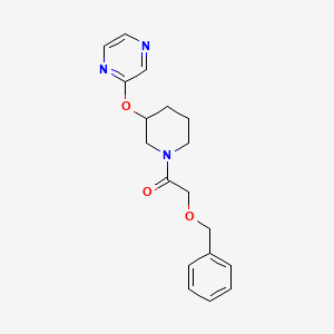 2-(Benzyloxy)-1-(3-(pyrazin-2-yloxy)piperidin-1-yl)ethanone