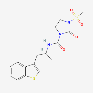 N-(1-(benzo[b]thiophen-3-yl)propan-2-yl)-3-(methylsulfonyl)-2-oxoimidazolidine-1-carboxamide