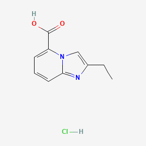 molecular formula C10H11ClN2O2 B3019337 2-Ethylimidazo[1,2-a]pyridine-5-carboxylic acid hydrochloride CAS No. 2230804-08-5