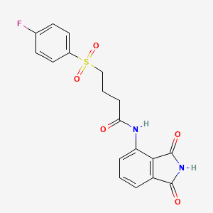 N-(1,3-dioxoisoindolin-4-yl)-4-((4-fluorophenyl)sulfonyl)butanamide