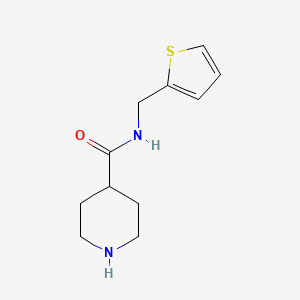 molecular formula C11H16N2OS B3019361 N-(thiophen-2-ylmethyl)piperidine-4-carboxamide CAS No. 923216-06-2