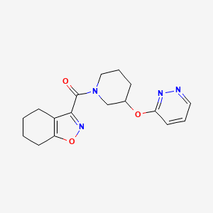 (3-(Pyridazin-3-yloxy)piperidin-1-yl)(4,5,6,7-tetrahydrobenzo[d]isoxazol-3-yl)methanone