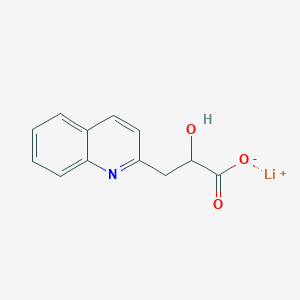 molecular formula C12H10LiNO3 B3019382 Lithium;2-hydroxy-3-quinolin-2-ylpropanoate CAS No. 2287311-41-3