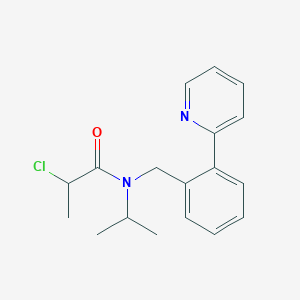 2-Chloro-N-propan-2-yl-N-[(2-pyridin-2-ylphenyl)methyl]propanamide