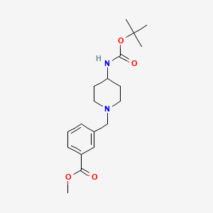 Methyl 3-[4-(tert-butoxycarbonylamino)piperidin-1-yl]methylbenzoate