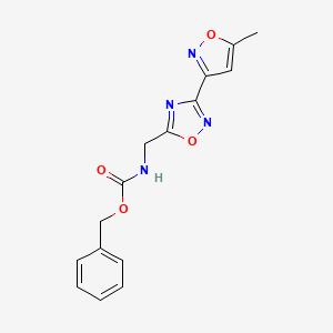 Benzyl ((3-(5-methylisoxazol-3-yl)-1,2,4-oxadiazol-5-yl)methyl)carbamate