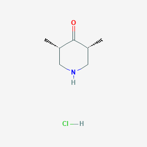 (3R,5S)-3,5-Dimethylpiperidin-4-one;hydrochloride
