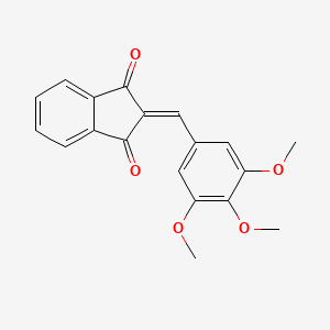 2-[(3,4,5-trimethoxyphenyl)methylidene]-2,3-dihydro-1H-indene-1,3-dione