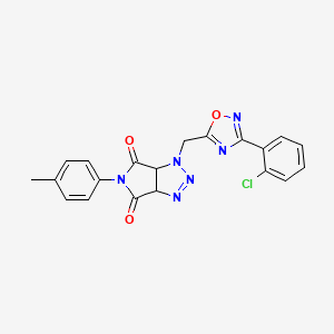 1-((3-(2-chlorophenyl)-1,2,4-oxadiazol-5-yl)methyl)-5-(p-tolyl)-1,6a-dihydropyrrolo[3,4-d][1,2,3]triazole-4,6(3aH,5H)-dione