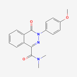 3-(4-methoxyphenyl)-N,N-dimethyl-4-oxo-3,4-dihydro-1-phthalazinecarboxamide