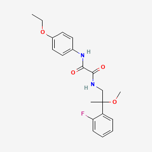 molecular formula C20H23FN2O4 B3019428 N1-(4-ethoxyphenyl)-N2-(2-(2-fluorophenyl)-2-methoxypropyl)oxalamide CAS No. 1797025-35-4