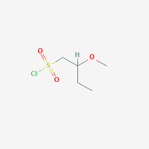 molecular formula C5H11ClO3S B3019429 2-Methoxybutane-1-sulfonyl chloride CAS No. 1785589-49-2