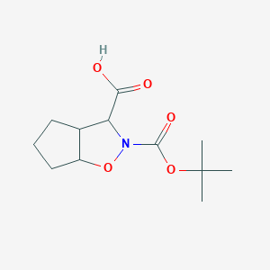 2-(tert-Butoxycarbonyl)hexahydro-2H-cyclopenta[d]isoxazole-3-carboxylic acid