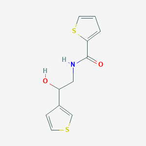 molecular formula C11H11NO2S2 B3019438 N-(2-hydroxy-2-(thiophen-3-yl)ethyl)thiophene-2-carboxamide CAS No. 1251684-32-8