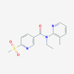 N-Ethyl-N-(3-methylpyridin-2-yl)-6-methylsulfonylpyridine-3-carboxamide