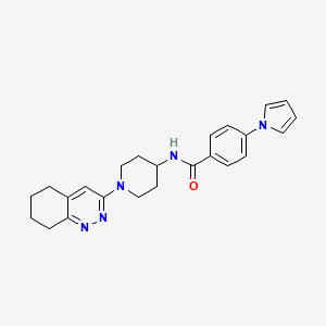 4-(1H-pyrrol-1-yl)-N-(1-(5,6,7,8-tetrahydrocinnolin-3-yl)piperidin-4-yl)benzamide