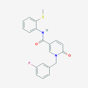 1-[(3-fluorophenyl)methyl]-N-(2-methylsulfanylphenyl)-6-oxopyridine-3-carboxamide