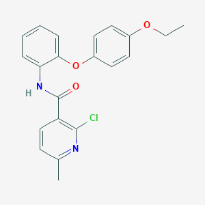 molecular formula C21H19ClN2O3 B3019461 2-chloro-N-[2-(4-ethoxyphenoxy)phenyl]-6-methylpyridine-3-carboxamide CAS No. 1147693-29-5