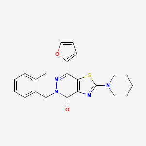 7-(furan-2-yl)-5-(2-methylbenzyl)-2-(piperidin-1-yl)thiazolo[4,5-d]pyridazin-4(5H)-one