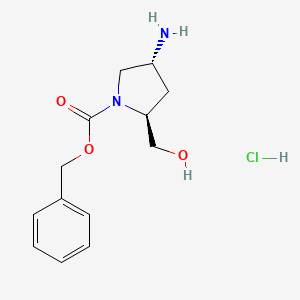 (2s,4r)-1-Cbz-2-hydroxymethyl-4-aminopyrrolidine hydrochloride