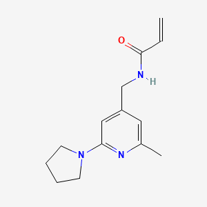 N-[(2-Methyl-6-pyrrolidin-1-ylpyridin-4-yl)methyl]prop-2-enamide