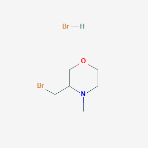 3-(Bromomethyl)-4-methylmorpholine;hydrobromide