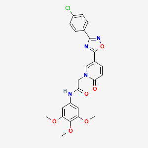 molecular formula C24H21ClN4O6 B3019505 N-(2,5-dimethylphenyl)-2-[(6-methyl-3-phenylisoxazolo[5,4-d]pyrimidin-4-yl)oxy]acetamide CAS No. 1116007-47-6