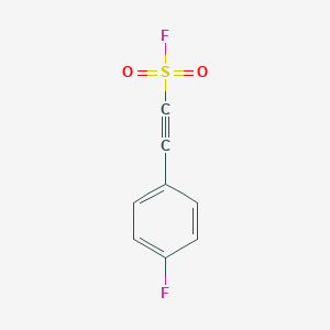 molecular formula C8H4F2O2S B3019515 2-(4-Fluorophenyl)ethynesulfonyl fluoride CAS No. 2451920-76-4