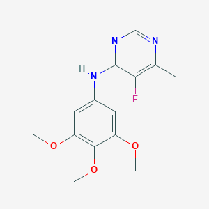 5-Fluoro-6-methyl-N-(3,4,5-trimethoxyphenyl)pyrimidin-4-amine