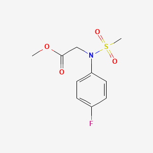 methyl N-(4-fluorophenyl)-N-(methylsulfonyl)glycinate