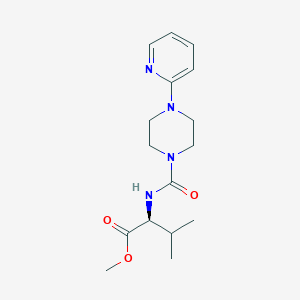 methyl (2S)-3-methyl-2-[(4-pyridin-2-ylpiperazine-1-carbonyl)amino]butanoate