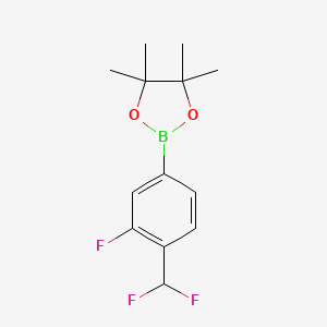2-(4-(Difluoromethyl)-3-fluorophenyl)-4,4,5,5-tetramethyl-1,3,2-dioxaborolane