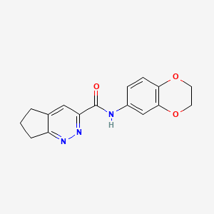 N-(2,3-Dihydro-1,4-benzodioxin-6-yl)-6,7-dihydro-5H-cyclopenta[c]pyridazine-3-carboxamide