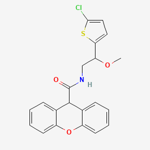 molecular formula C21H18ClNO3S B3019577 N-[2-(5-chlorothiophen-2-yl)-2-methoxyethyl]-9H-xanthene-9-carboxamide CAS No. 2034597-86-7